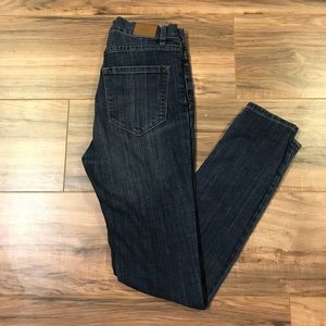 BDG High-Rise Dark Blue Twig Ankle Skinny Jeans